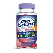 Alka-Seltzer Heartburn + Gas ReliefChews - relief of heartburn, gas, acid indigestion, and sour stomach - tropical punch flavors - 32 Count