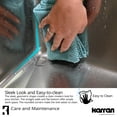 thumbnail image 5 of Karran 30" Undermount 18-Gauge Extra-Large Single Bowl Stainless Steel Kitchen Sink Kit, 5 of 5