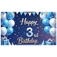 thumbnail image 5 of Yatrandify Colorful Balloons Happy Birthday Banner Festive Design Party Decoration for Kids 3rd Birthday Celebration, 5 of 7
