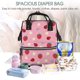 thumbnail image 5 of Easygdp Strawberry and Ladybugs para Bolsa de Bebé de Gran Capacidad con Múltiples Bolsillos, Bolsa de Pañales para Padres, Bolsa de Viaje Organizada y Elegante, 5 of 6