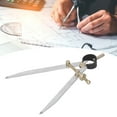 thumbnail image 1 of Spacing Gauge, Woodworking Dividers, Leather Craft Compasses, Compass Drawing Tool, with Forging Using Professional Methods, for Draw Lines From Edges, Arcs, 1 of 7