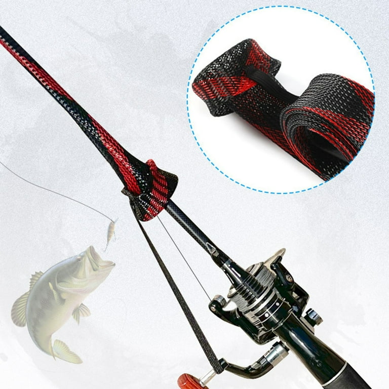 walmart fishing rod sleeves Cal Coast Casting Sleeve Black & Blue 58 Protect two rods at once with Reaction Tackles PET rod socksUV Fishing Rod Sleeves in Fishing