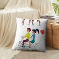 thumbnail image 3 of LALILO Throw Pillow Covers Love Bicycle With Red Balloon Shape Heart Red Cushion Cover 18" x 18", 2 Pack, 3 of 6