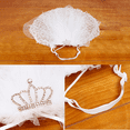thumbnail image 4 of Velo de boda para mascotas, tocado de flores para novia, para perros, gatos, bodas, fiestas, accesorios para el cabello para perros pequeños, medianos y grandes, 4 of 5