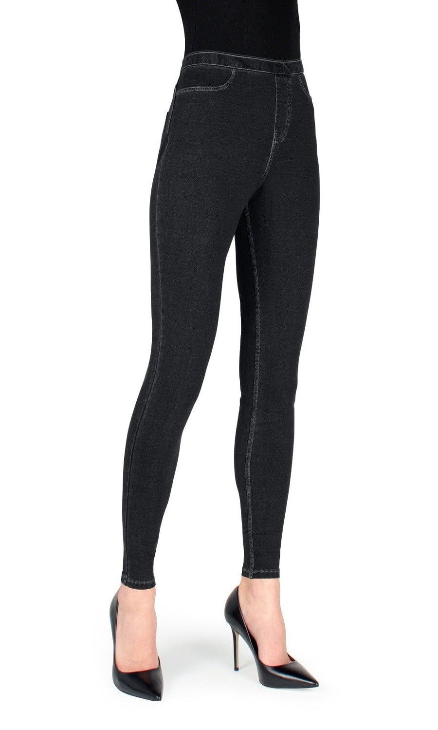 MeMoi Alta Denim Jean Leggings Womens Female