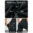 thumbnail image 6 of BALEAF Women's Wide Leg Yoga Capris Pants with Pockets Crossover Waist Loose Plus Size Cropped Pants Casual Summer Black XS, 6 of 7