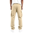 thumbnail image 7 of Cmtiyu Cargo Pants for Men, Casual Elastic Waist Drawstring Straight Leg Jogger Pants, Baggy Outdoor Work Pants with Multi Pockets, S-3XL, 7 of 7