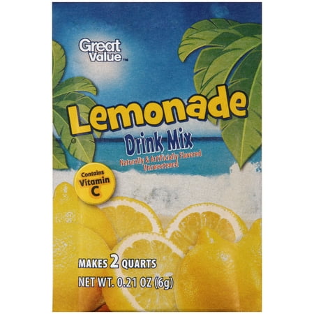 Great Value Lemonade Drink Mix Ct Box Great Value Lemonade Drink Mix Ct Box