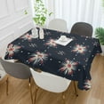 thumbnail image 2 of Yayeee Tablecloths 60" x 90" Rectangle Wrinkle Resistant Party Table Cover, Red Fireworks Pattern, 2 of 8