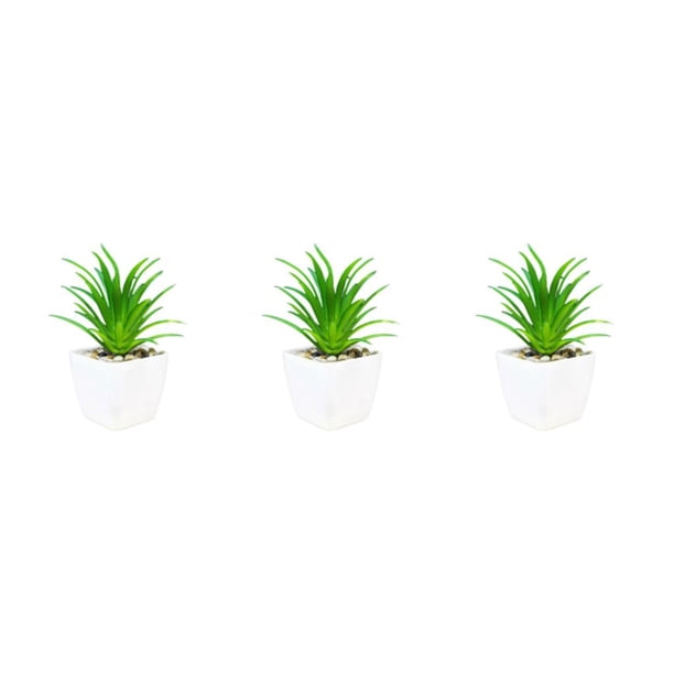 Plantas artificiales Inteprter suculentas bonsai maceta flores falsas hogar jardín dormitorio sala de estar tipo 2