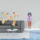 thumbnail image 2 of Juego de arte de pared de pájaro de madera, pájaro volador, decoración de pared de resina, muñeca geisha japonesa, adorno artesanal tradicional, adecu, 2 of 8