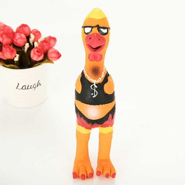 Squeaky chicken hotsell dog toy