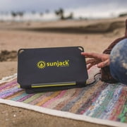 SunJack 25W Portable Solar Panel Charger Kit USB-A & USB-C Rugged Waterproof, 1.7 lbs