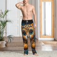thumbnail image 6 of Lsque Playful Leopard Art Print Men's Pajama Pants, Lounge Pant - Comfortable Home Wear,Elastic Waistband, Stylish Design-Medium, 6 of 9