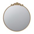 thumbnail image 5 of Gzxs 30" Round Vintage Antique Gold Mirror - Ornate French Victorian Wall Mirror - Baroque Style Circle Mirror for Vanity, Bathroom or Bedroom, 5 of 8