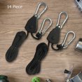 thumbnail image 5 of BLEEUS 14pcs 1.6M Ratchet Locking Hanger 1/8 Lift Pulley For Camping Tent Camping hiking essentials (G), 5 of 10