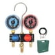 thumbnail image 3 of Juego de manómetros de colector, juego de manómetros de CA Mini juego de manómetros de colector de CA Herramientas de reparación de líneas de aire acondicionado diseñadas para durar, 3 of 14