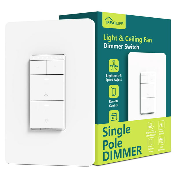 Treatlife Smart Ceiling Fan Control And, How To Install A Dual Ceiling Fan And Light Dimmer Switch