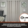 thumbnail image 5 of Sun Zero Cage 3/4” Decorative Blackout Curtain Rod, 66-120", Oil Rubbed Bronze, 5 of 7