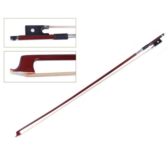 Niceauty Violin Bow Brazilwood Viola Bow Assorted Color Perfect Balance Performance 1Set