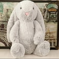 thumbnail image 3 of Bunny Stuffed Animal, 9.84in Cute Rabbit Plush, Home Decor Gift Soft Bunny Plush Long Ear Stuffed Animal (Pink), 3 of 6