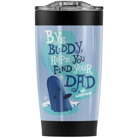 Elf Candy Cane Forest Stainless Steel Tumbler 20 oz Coffee Travel Mug/Cup, Vacuum Insulated & Double Wall with Leakproof Sliding Lid | Great for Hot Drinks and Cold Beverages