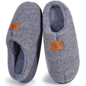 DEER STAGS Mens Brown Removable Insole Slipperooz Round Toe 