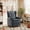 Black-with Nailhead Trim, variant on AVAWING PU Leather Kids Recliner Chair with Cup Holder, Curved Rocking Toddler Recliner Chair, Pink