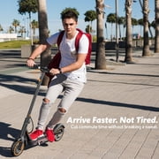 Electric Scooters for Adults, Foldable Side Light 8.5 Tire 550W 19 MPH, Long-Range Portable E Scooter