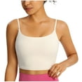 thumbnail image 2 of Delliss Women's Square Neck Solid Color Camisole Fashion Crop Tank Top With Padding, 2 of 4