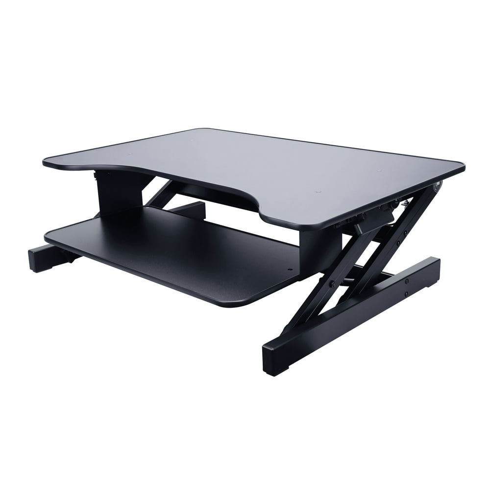 Rocelco 32" Height Adjustable Standing Desk Converter Sit Stand Up