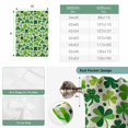 thumbnail image 6 of St. Patrick's Day Tie Up Curtains 45 Inches Long, Kitchen Window Curtains Over Sink, Vintage Spring Green Lucky Irish Clovers Small Window Curtains Shade Balloon Curtains Valances for Bedroom 34"x45", 6 of 8