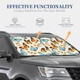 thumbnail image 4 of Sikiie Butterflies Print Foldable Car Windshield Sun Visor, Car Window Sunshade Suitable for Sedan, SUV and Truck Car Accessories-Large, 4 of 6