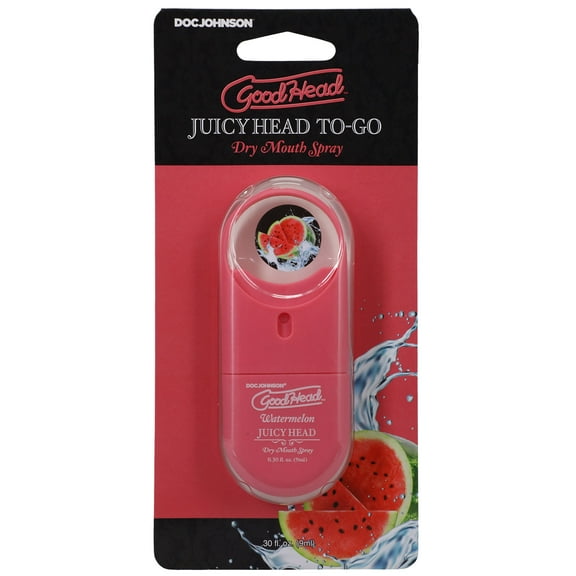 Doc Johnson | GoodHead - Juicy Head Dry Mouth Spray to-Go - .30 Fl Oz - Watermelon