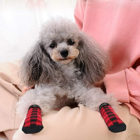 Anti Slip Dog Socks 3 Pairs Grip, Large Dog Slipping On Hardwood Floors