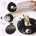 thumbnail image 3 of Túnel Cama para Gatos Kitten Series Baseola Negro y Rosa para hasta 10 kg, 3 of 8