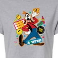 thumbnail image 3 of Disney - Goofy Sticker Look - Juniors Cropped Cotton Blend T-Shirt, 3 of 5