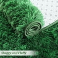 thumbnail image 3 of GlowSol 9x12 Large Shag Rug Modern Shag Area Rug Ultra Soft Fluffy Rug Thick Plush Rug High Pile Non-Shedding Shaggy Rug for Living Room Bedroom, Green, 3 of 5