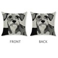 thumbnail image 5 of Pillow Covers Schnauzer Throw Pillowcase Dog Lovers Friendship Gifts for Women Decorative Pillow Case Dog Cushion Case for Home Sofa Decorations, 5 of 8