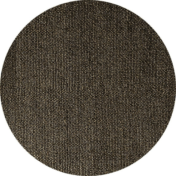 Ahgly Company Indoor Round Oriental Brown Industrial Area Rugs, 8' Round