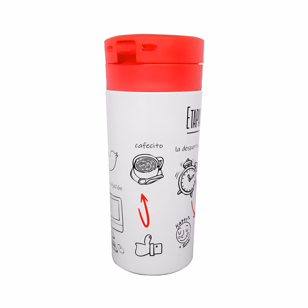 thumbnail image 2 of Vaso Térmico Steiner de Acero Inoxidable con Filtro 350 ml Diseño de Oficina Blanco, 2 of 3