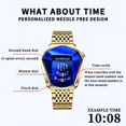 thumbnail image 4 of Binbond Relojes De Cuarzo Impermeables De Lujo Para Hombre Color Del Fondo Plateado/azul, 4 of 4