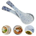 thumbnail image 4 of Shisuyan 2pcs Asian Spoons Soup Spoon Ceramic Spoon Ramen Spoon Retro Porcelain Spoon, 4 of 8