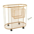thumbnail image 3 of Luzkey Yoga Mat Storage Rack Basket with Wheels, Workout Equipment Home Gym Storage Rack for Dumbbell, Kettlebells, Resistance Bands Gold, 3 of 8