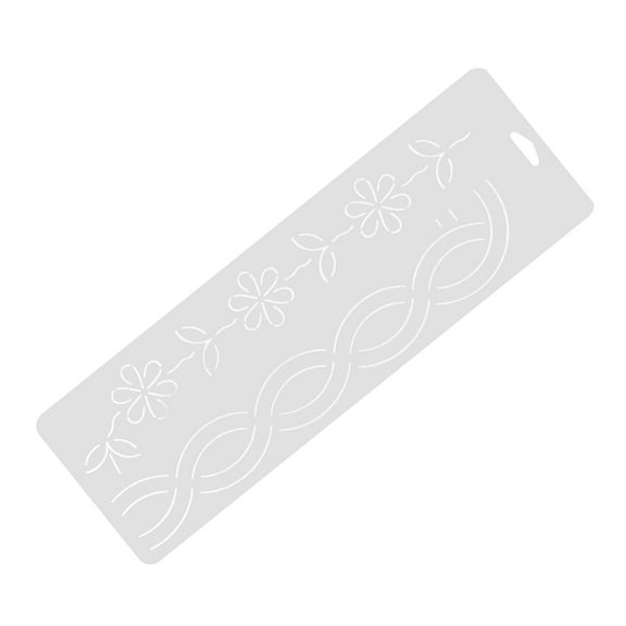 SHOWERORO Quilting Ruler Templates 1PC for Free-motion Quilts Sewing Stencil DIY Accessories 18.1x6.1in