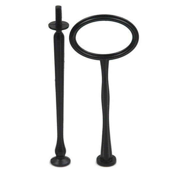 Farfi 2/3 Tiers Cake Rod Plate Stand Handle Fitting Hardware Wedding Party Supplies (Black,2 Tier)