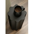 thumbnail image 4 of Kate and Laurel Pandey Modern Metal Wavy Drink Table, 9 x 9 x 22, Black, Curvy Mini Table for Use as a Pedestal Plant Stand Indoors or as a Small Nightstand Option, 4 of 9