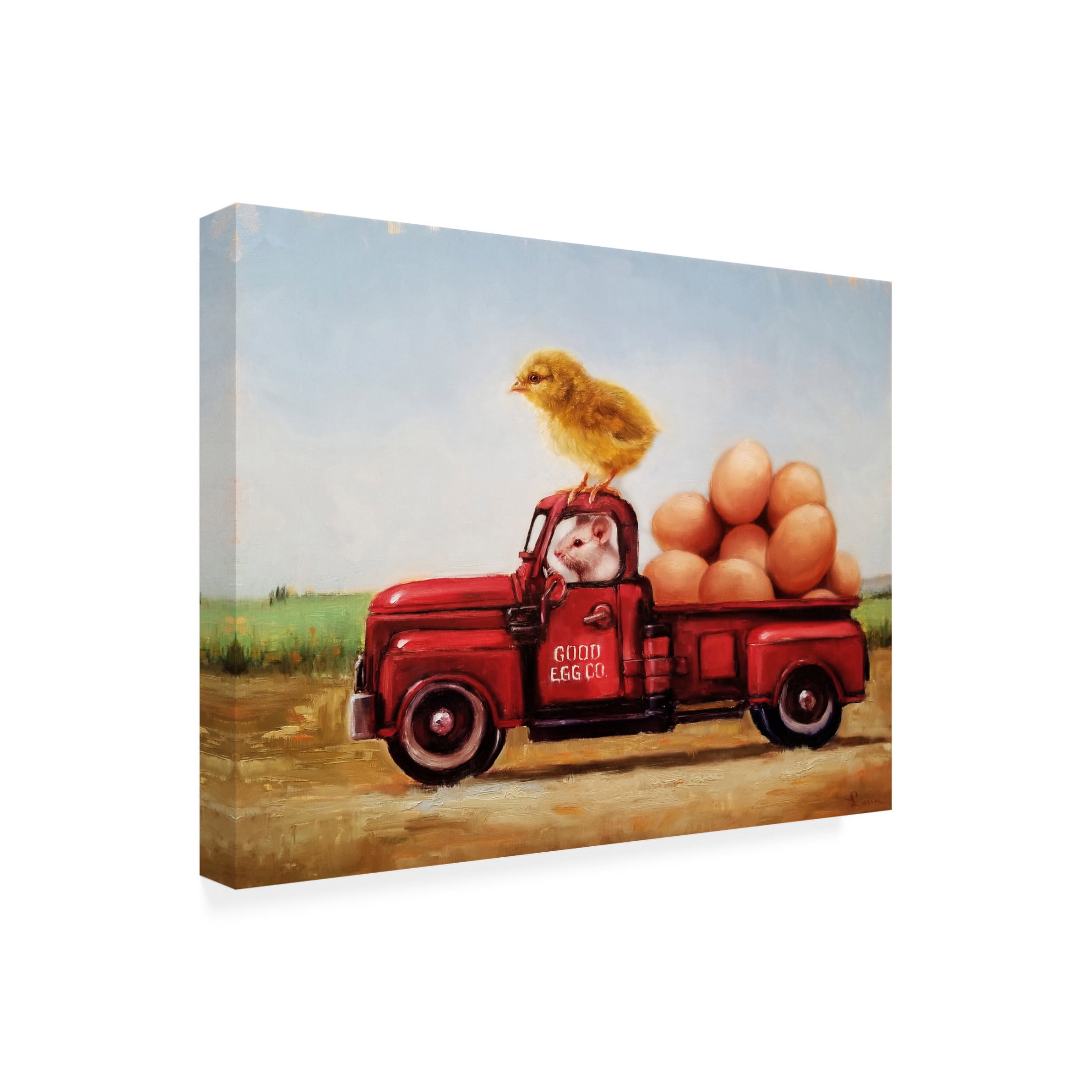 Canvas Wall Art - Lucia Heffernan 'Special Delivery' Wall Art for Living Room, Bedroom, or Office Décor by Trademark Fine Art - 24 x 18 Inches