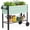 Green, variant on WORKPRO 37in Outdoor Galvanized Raised Garden Bed with Legs and Wheels -Light Green