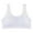 White, variant on Xfvqtps Girls Sports Bras with Padded Fixed Cup Seamless Soft Comfortable Mesh Breathable Solid Color Embroidery Training Bra for Teen Big Kids Girls Bras for 12-15 Years Gray